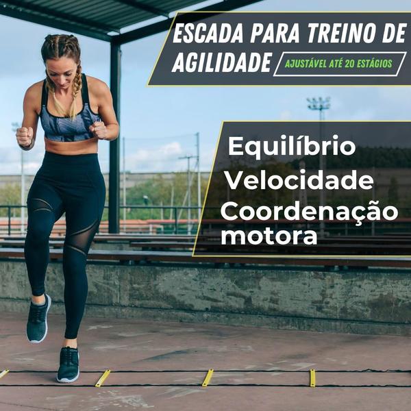 Escada De Agilidade Treino Funcional 10M 20 Degraus Em PVC - MbTech Imagem de Escada De Agilidade Treino Funcional 10M 20 Degraus Em PVC