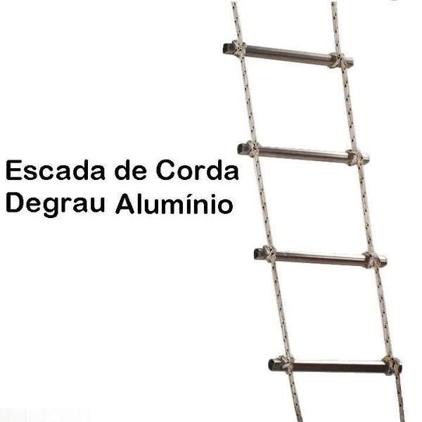 Imagem de Escada De Corda Degrau Alumínio 4,80M