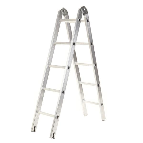Escada Em Alumínio 8 Degraus 2,22 Metros De Altura Total - Garden Life