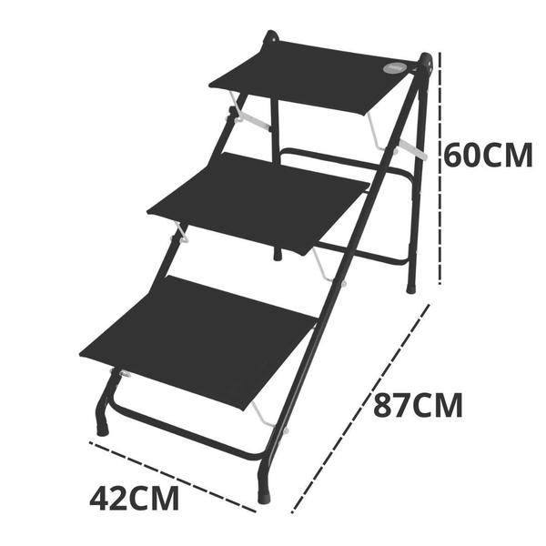 Imagem de Escada Para Pets Big Tubline Até 40kg - Azul