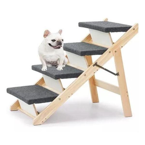 Escada Rampa Pet 4 Degraus 60 Cm Todas As Raças Alta Segura - Dogs & Cats Imagem de Escada Rampa Pet 4 Degraus 60 Cm Todas As Raças Alta Segura
