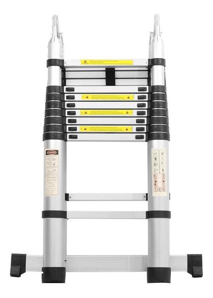 Imagem de Escada Telescopica Multifuncional Em Alumínio - 5 metros (2,5m + 2,5m)