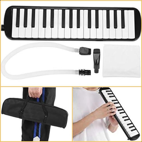 Imagem de Escaleta Melodica Strinberg Preta 32 Teclas Instrumento de Sopro