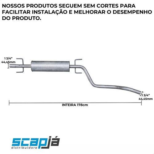 Imagem de Escapamento Abafador Intermediário Meriva 1.8 8v 2002 A 05