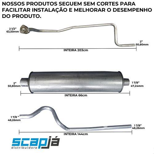 Imagem de Escapamento Completo D10 Cabine Simples 4 Cil Diesel 80 A 84