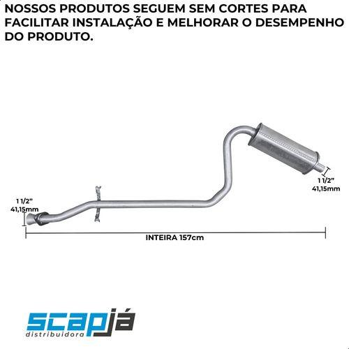 Imagem de Escapamento Intermediário Fiat Uno Mille Fire 2001 Até 2003