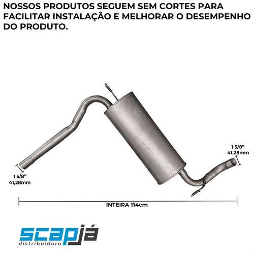 Imagem de Escapamento Silencioso Opcional Fiat Strada 1.4 8v 2004 2005