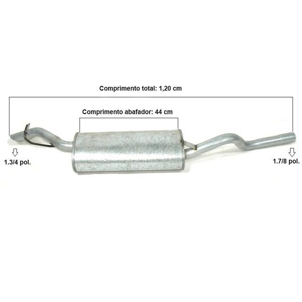 Imagem de Escapamento Silencioso Traseiro - Vw Pointer 1993 A 1996