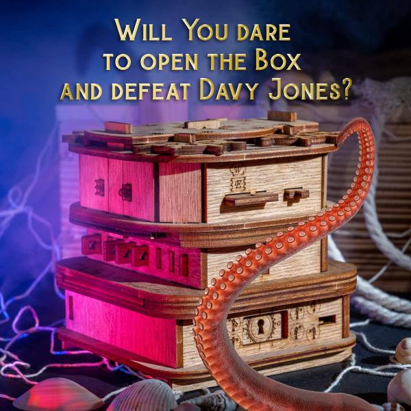 Imagem de Escape Room Game Adventure Cluebox Davy Jones Locker 14+