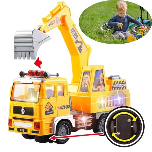 Escavadeira Caminhão Com Som E Luzes Brinquedo Para Crianças Educativo Garantido - Atena Imagem de Escavadeira Caminhão Com Som E Luzes Brinquedo Para Crianças Educativo Garantido
