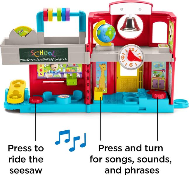 Imagem de Escola Amiga de Pessoas Pequenas, Playset Interativo com Música, Sons e Frases de Aprendizagem para Crianças e Crianças Pré-Escolares De 1 a 5 Anos Amazon Exclusive