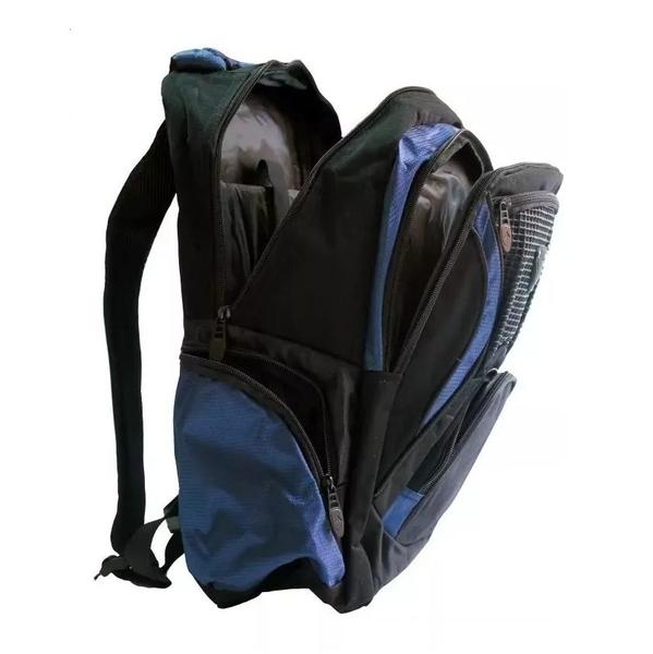 Imagem de Escolar mochila para notebook adventteam preto com azul mj48170ad