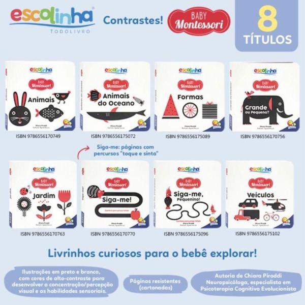 Imagem de Escolinha Baby Montessori - Contrastes Siga-Me Pequenino