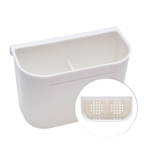 Imagem de Escorredor 20 pratos Inox Branco com Porta Talheres