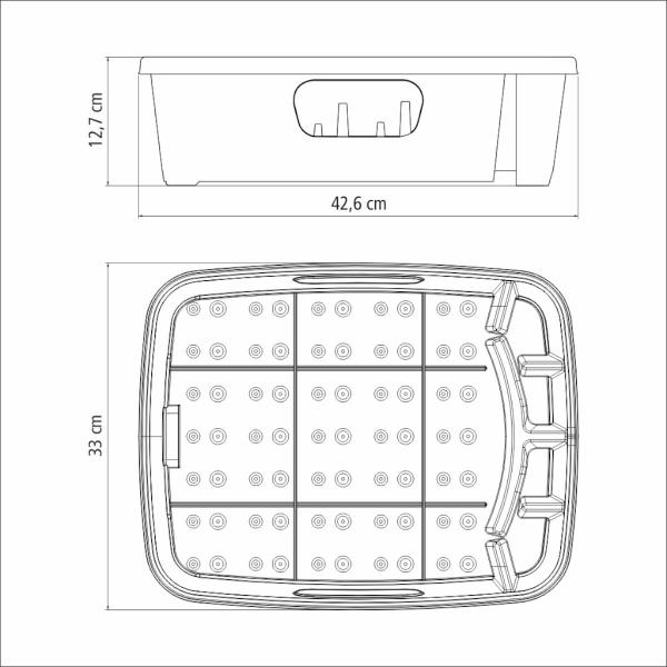 Imagem de Escorredor de Louça Tramontina em Polipropileno 43x33 cm