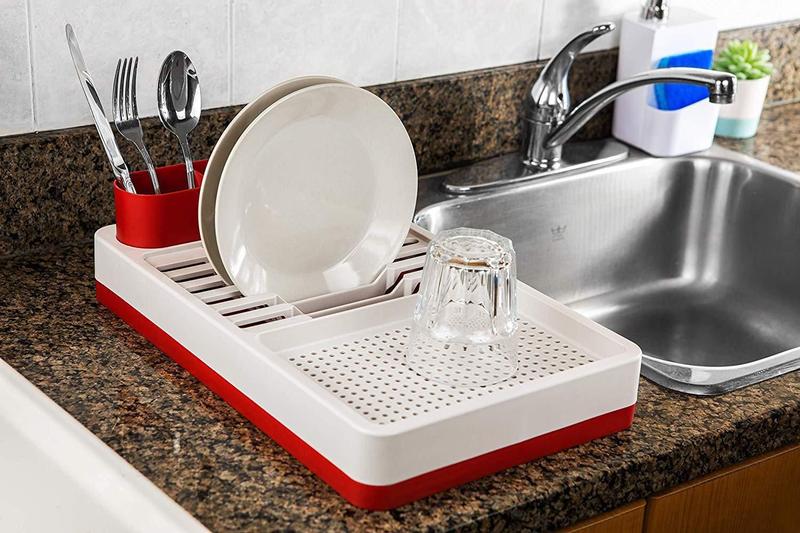 Imagem de Escorredor De Louças 42X26Cm Flat Vermelho Bold Coza