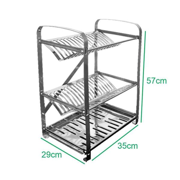 Imagem de Escorredor De Louças Inox Stampinox 32 Pratos