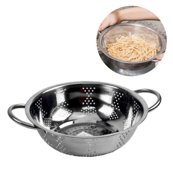 Imagem de Escorredor De Massa, Lava Arroz Inox 29cm