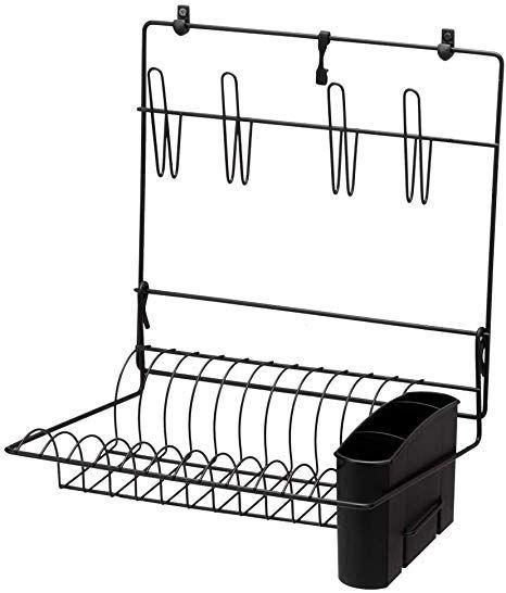 Imagem de Escorredor Dobrável Pratos E Copos Parede Arthi 2501 Preto