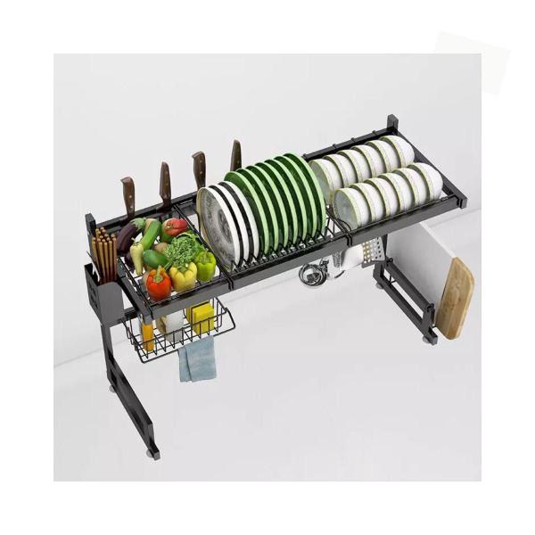 Imagem de Escorredor E Organizador Kitchen Rack Pia Cozinha 85Cm Aço