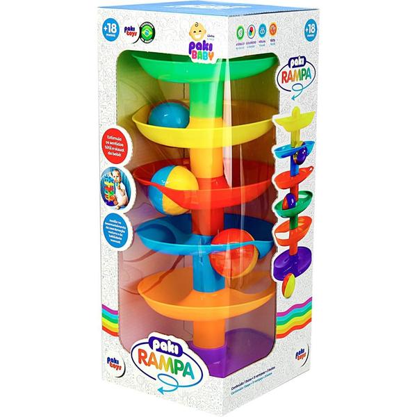 Imagem de Escorrega De Bolinhas Paki Rampa Educativo Brinquedo Bebês - Paki Toys
