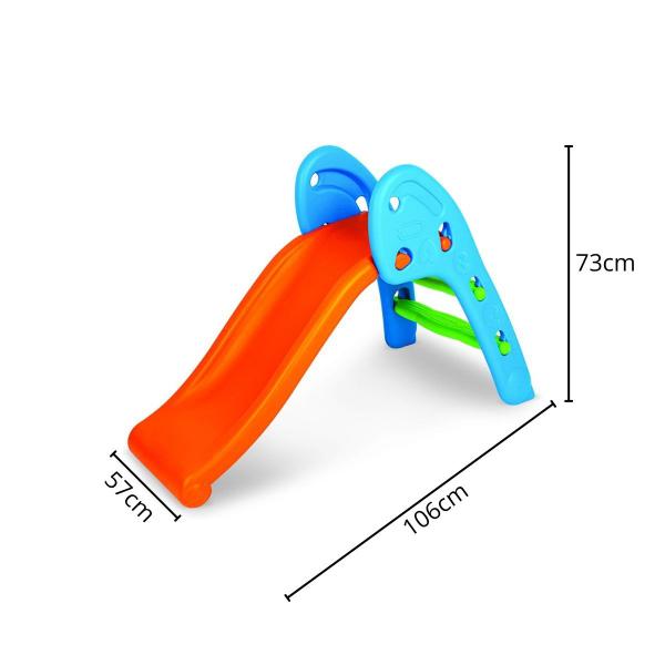 Imagem de Escorregador Infantil 2 Degraus Homeplay Laranja E Azul