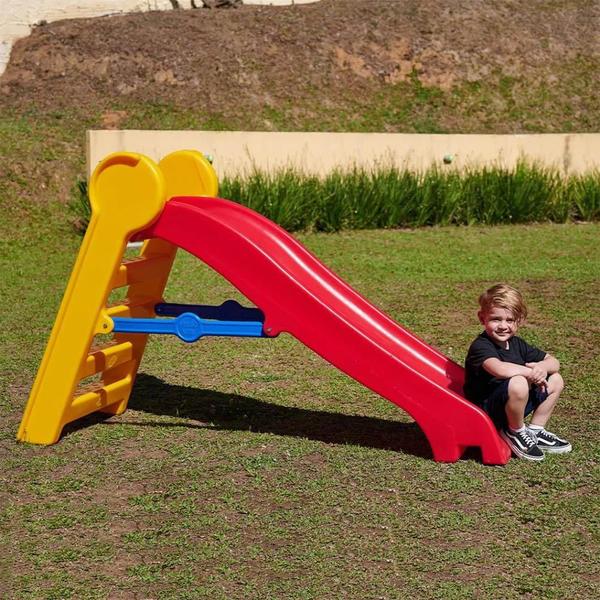 Imagem de Escorregador Infantil de 4 Degraus Resistente Inmetro Freso