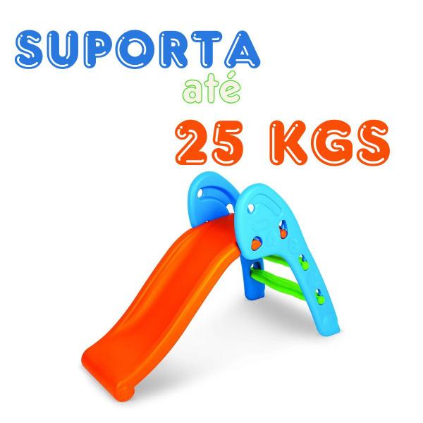 Imagem de Escorregador Infantil Playground Suporta 25kg 2 Degraus