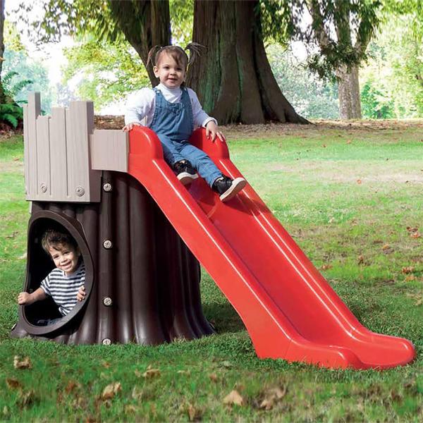 Escorregador Infantil Tronco De Árvore Bel Imagem de Escorregador Infantil Tronco De Árvore Bel