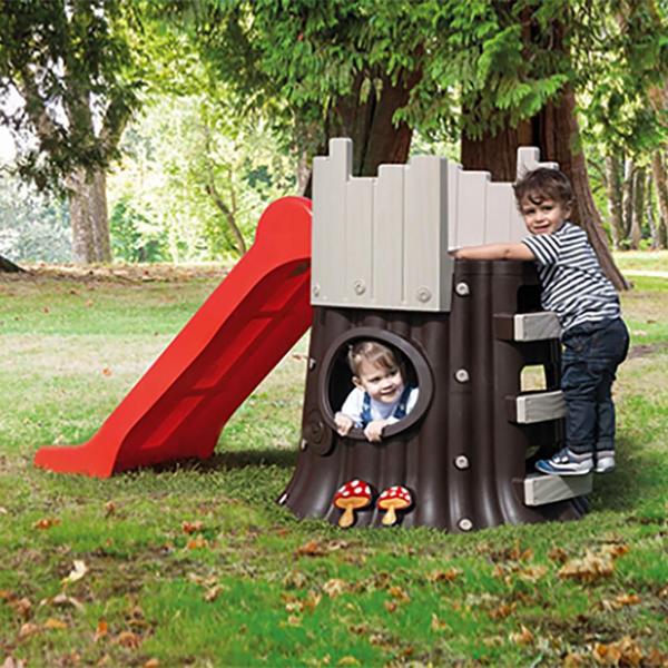 Escorregador Infantil Tronco De Árvore Bel Imagem de Escorregador Infantil Tronco De Árvore Bel