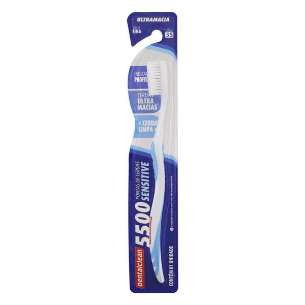 Imagem de Escova 5500 Cerdas Sensitive DentalClean Ultra Macias Arredondada - Azul