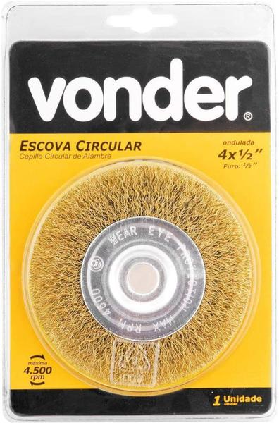 Imagem de Escova Circular Aço Carbono Vonder 4x1/2