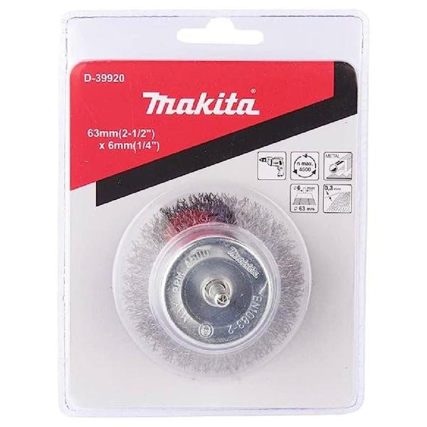 Escova de Aço com Haste 3 Unidades D-39920 MAKITA Imagem de Escova de Aço com Haste 3 Unidades D-39920 MAKITA