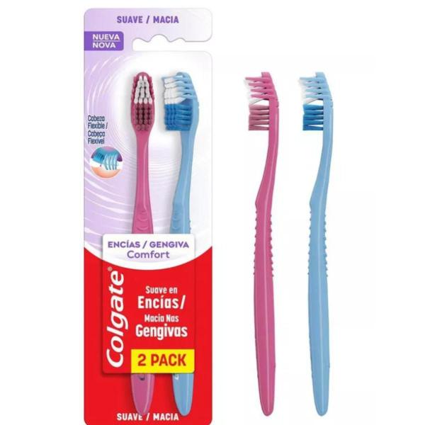 Imagem de Escova de Dente Colgate Gengiva Comfort Macia com 2 unidades