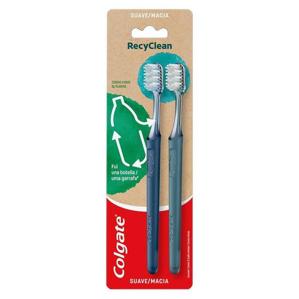 Imagem de Escova de Dente Colgate Recyclean 2 unidades