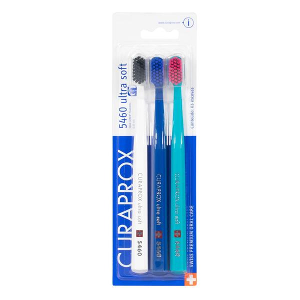 Escova De Dente Curaprox Ultra Macia 5460 Kit Com 3 Unidades Imagem de Escova De Dente Curaprox Ultra Macia 5460 Kit Com 3 Unidades