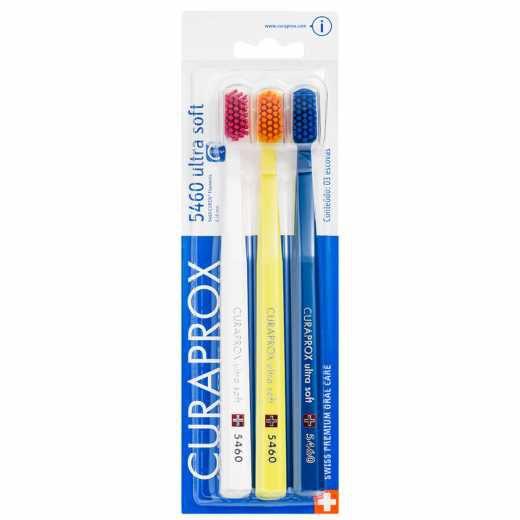 Escova De Dente Curaprox Ultra Macia 5460 Kit Com 3 Unidades Imagem de Escova De Dente Curaprox Ultra Macia 5460 Kit Com 3 Unidades