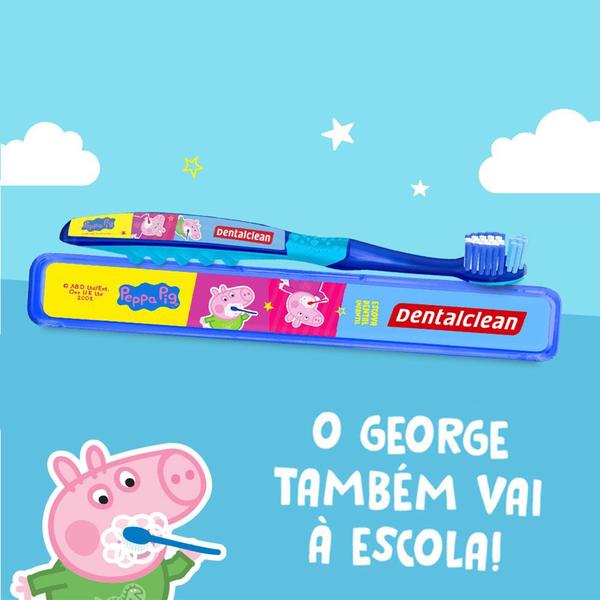 Imagem de Escova de Dente e estojo Escolar Peppa Pig ou George