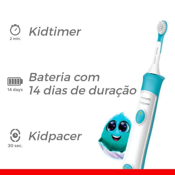 Imagem de Escova de Dente Elétrica Infantil Philips Colgate SonicPro Kids