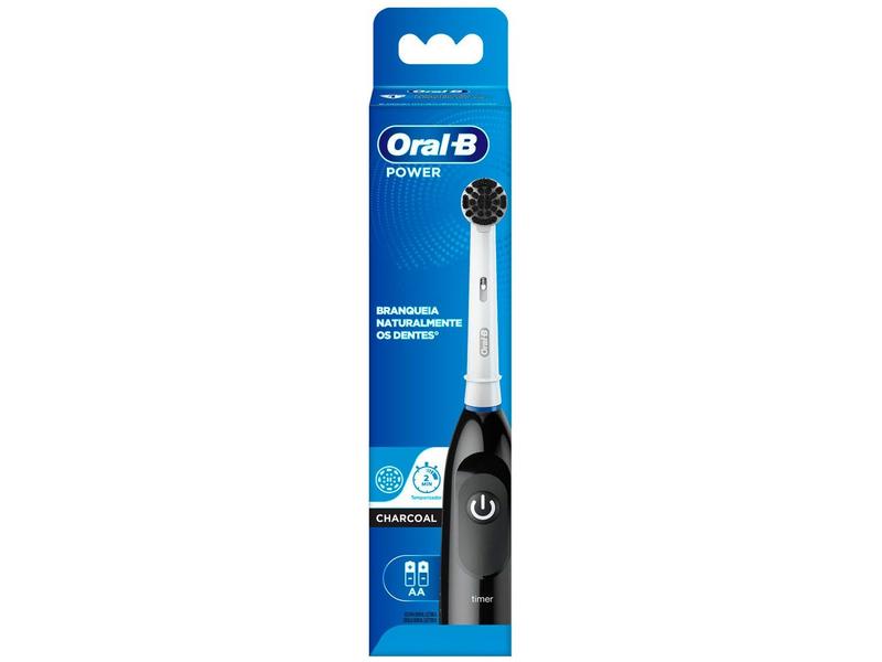 Escova de Dente Elétrica Oral-B Power Charcoal - com Refil Escova de Dente Elétrica Oral-B Power Charcoal - com Refil