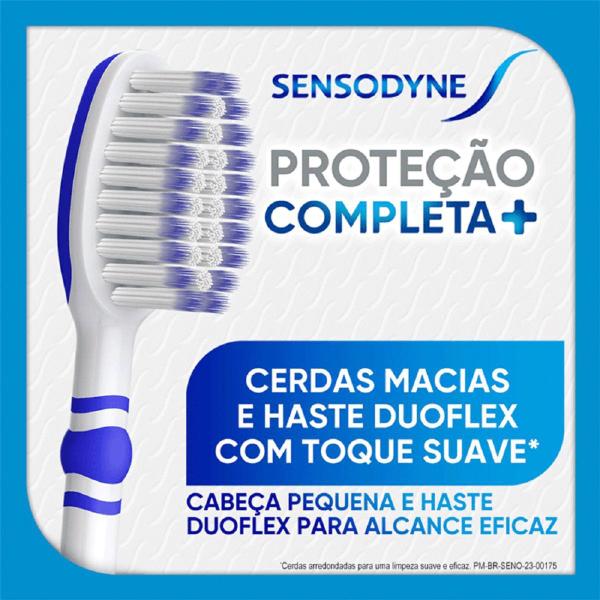 Imagem de Escova de Dente Ext Macia Proteção Completa Sensodyne Kit X3