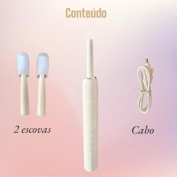 Imagem de Escova De Dente Higiene Elétrica Vibratória Recarregável Vibra Bocal Dental