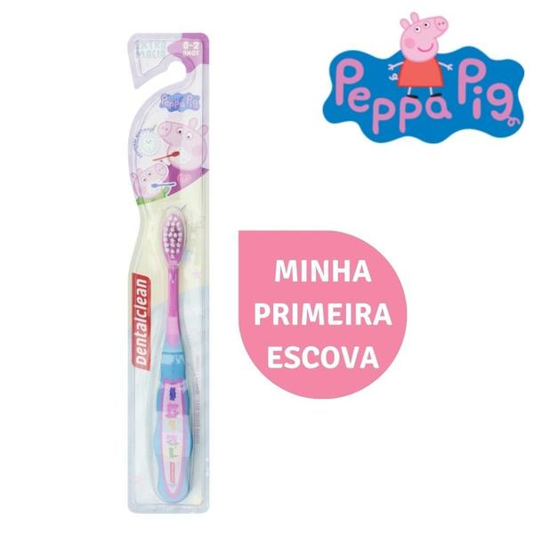 Imagem de Escova de Dente Infantil Extra Macia Peppa Pig Dentalclean