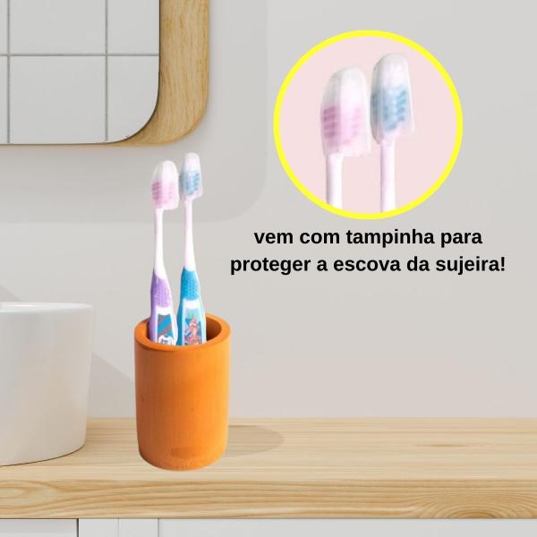 Imagem de  escova de dente infantil fofinha desenho de 2 a 6 anos higiene oral para menino menina 