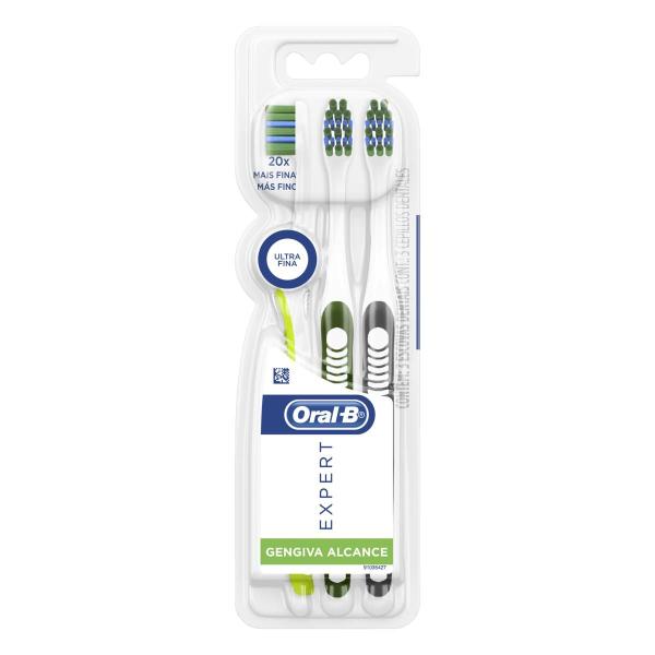 Imagem de Escova de Dente Oral-B Expert Gengiva Alcance Ultra FIna 3 unidades