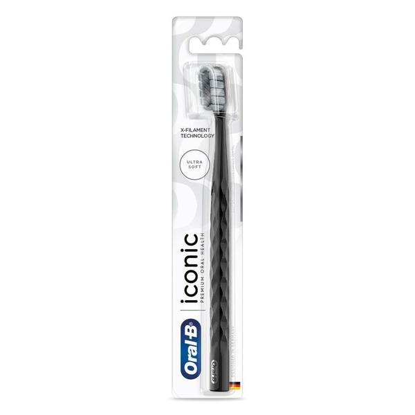 Escova de Dente Oral-B Iconic Premium Cores Sortidas 1 Unidade - Oral B Imagem de Escova de Dente Oral-B Iconic Premium Cores Sortidas 1 Unidade