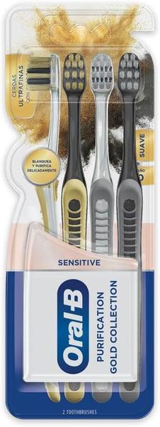 Imagem de Escova de Dente Oral-B Sensitive Purification Gold Collection Ultrafina 4 unidades