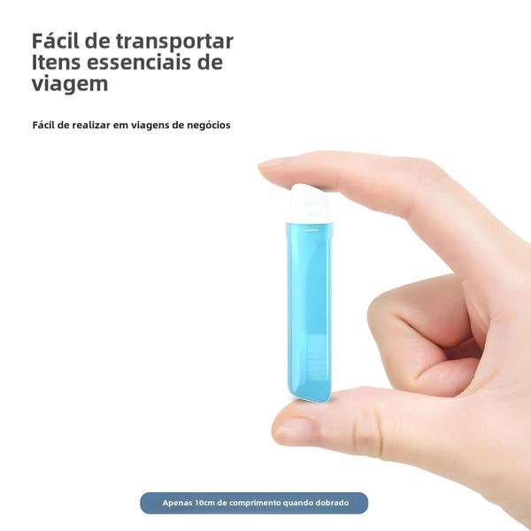 Imagem de Escova de Dentes Dobrável e Portátil para Viagem e Acampamento - Adultos