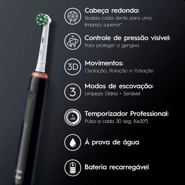 Imagem de Escova de Dentes Elétrica Oral-B PRO Series 3