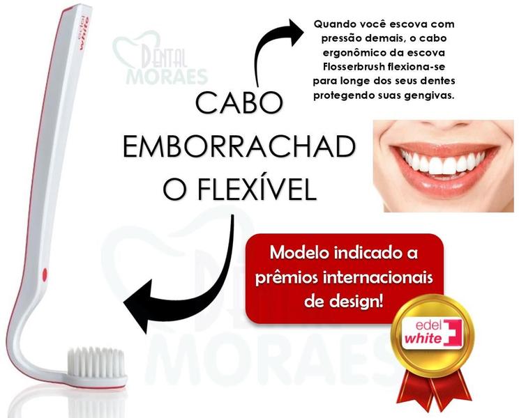 Imagem de ESCOVA DE DENTES FLEXÍVEL ULTRASOFT EDEL WHITE - Kit 2 un